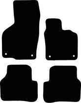 VW CC FITS YEARS 2012 TO Onward DATE THIS IS A FOUR PIECE SET WITH ROUND FLOOR FIXINGS CLIPS IN THE DRIVER & PASSENGER MATS